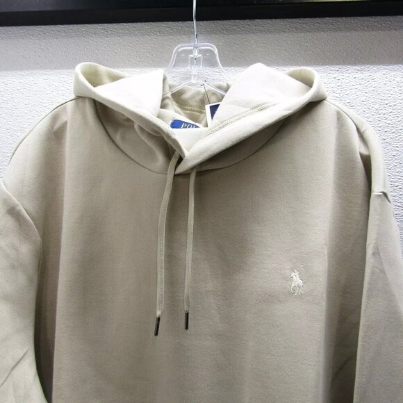 NEW RALPH LAUREN Mens Ombre Cotton Blend Smooth Hoodie Beige Size XXL - Picture 7 of 11